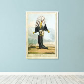 Een Wellington Boot - of het hoofd van de Armye, Canvas Afdruk (Insitu (Houten vloer))