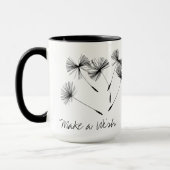 Een wens maken op een Dandelion Mok (Links)