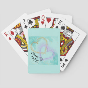 Een wens maken pokerkaarten