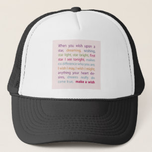 Een wens maken trucker pet
