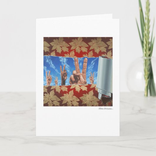 Een wens van Kerstmis Feestdagen Kaart (Voorkant)