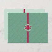 Een wens van Kerstmis Feestdagenkaart (Voorkant / Achterkant)