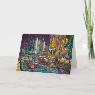 Een wenskaart van Kerstmis van San Antonio Feestdagen Kaart