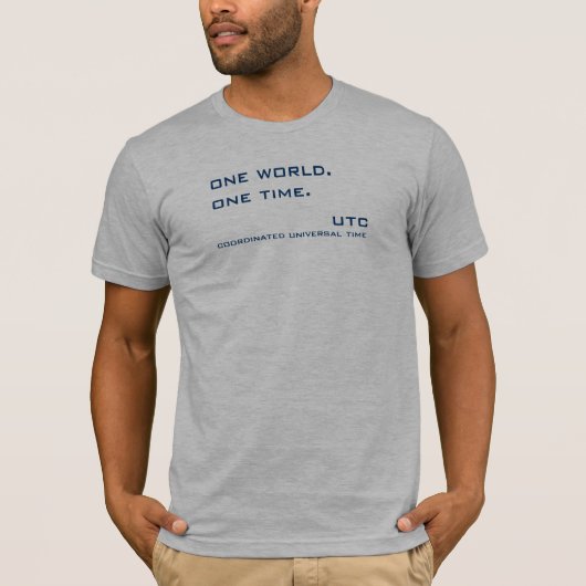 Eén wereld.één keer. t-shirt (Voorkant)