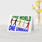 Één Wereld Één Ummah Kaart (Gele Bloem)