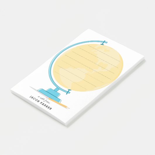 Een wereld Post It-notities Post-it® Notes (Schuin)