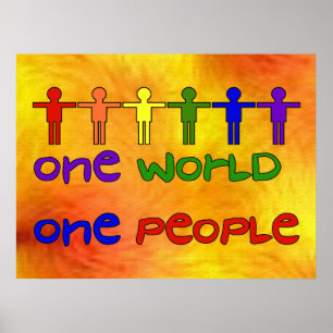 Eén wereld poster