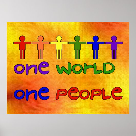 Eén wereld poster (Voorkant)