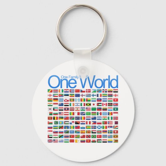 Eén wereld sleutelhanger (Voorkant)