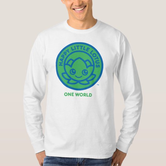 ÉÉN WERELD T-shirt, Happy Little Lotus HLL_03 T-shirt (Voorkant)