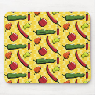 Een wereld van Chili Peppers Mousepad Muismat