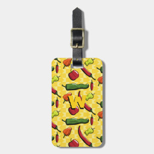 Een wereld van het Bagagelabel van Chili Peppers