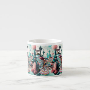 Een wereld van magisch wonder espresso kop