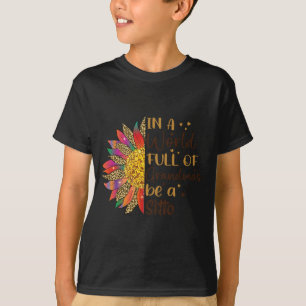 Een wereld vol oma's een Sitto zonnebloem cadeau z T-shirt