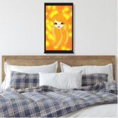 Een wereldcanvas canvas afdruk (Insitu (Slaapkamer))