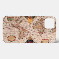 Een  Wereldkaart Circa 1600 Hoesje-Mate