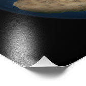 Een wereldwijd uitzicht over Europa en Scandinavië Foto Afdruk (Hoek)