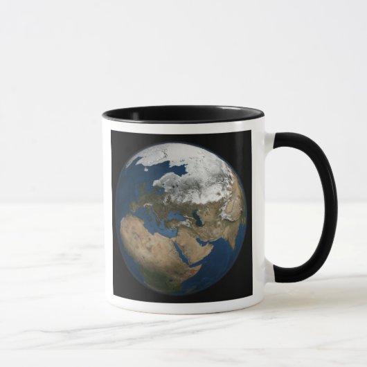 Een wereldwijd uitzicht over Europa en Scandinavië Mok (Rechts)