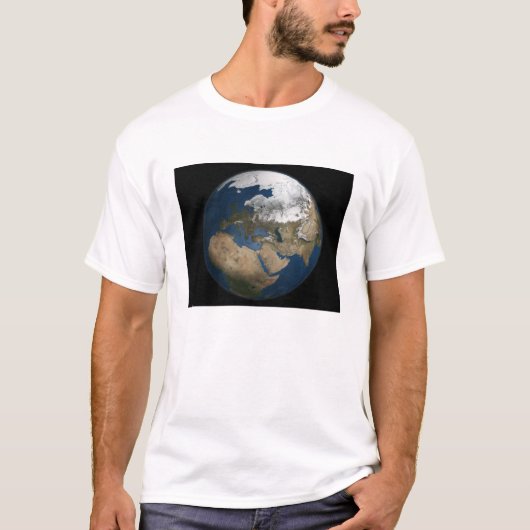 Een wereldwijd uitzicht over Europa en Scandinavië T-shirt (Voorkant)