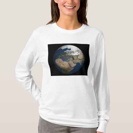 Een wereldwijd uitzicht over Europa en Scandinavië T-shirt (Voorkant)