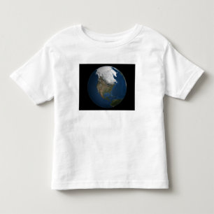 Een wereldwijd uitzicht over Noord-Amerika Kinder Shirts
