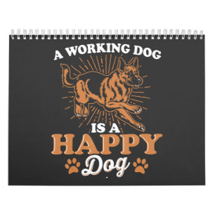 Een werkende hond is een gelukkige hond van de Dui Kalender
