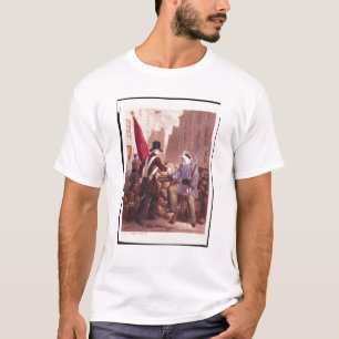 Een werknemer die zijn brood deelt met een student t-shirt