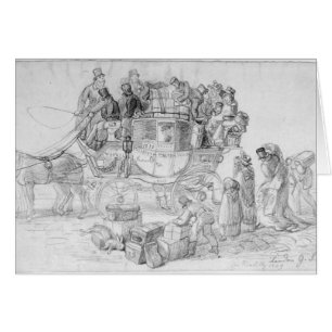 Een West Country Mail Coach die Piccadilly verlaat