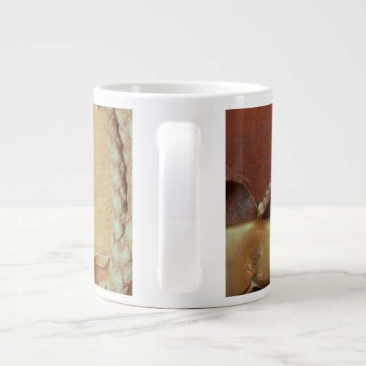 Een westerne mok. IK HOU VAN LAND! Extra Grote Beker (Achterkant)