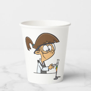 Een wetenschappelijk experiment uitvoeren papieren bekers