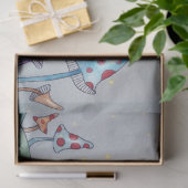 Een Whimsical Mouse Artiste Tissuepapier (Geschenk)