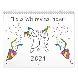 Een whimsical Year Agenda Kalender