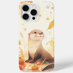 Een Whimwhams Herfst met Otter en Pompoenen iPhone 15 Pro Max Hoesje