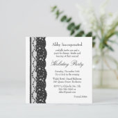 Een White Lace Holiday Uitnodiging (Staand voorkant)