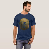 Een wiel dat in de maan drijft | Onewielige float  T-shirt (Voorkant volledig)