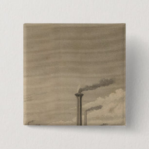 Een wiel van Whitney en van Sons Vierkante Button 5,1 Cm