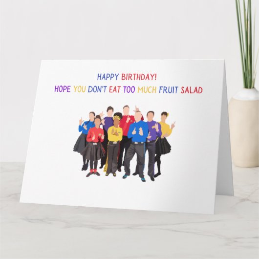 Een Wiggly Birthday hebben Kaart (Voorkant)