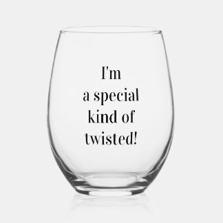 Een wijnglas voor mijn persoonlijkheid! zonder voet