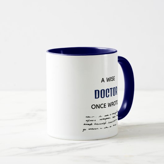 Een wijze marinier schreef ooit grappige nieuwighe mok (Voorkant rechts)