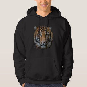 Een wild Bengalen tijgergezicht Hoodie