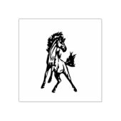 Een wild springpaard in het wild rubberstempel (Afrduk)