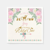 Een wilde 1 - Eerste verjaardag Servet (Voorkant)