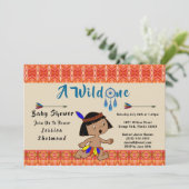 Een wilde Baby shower stampijlen Abstracte Kaart (Staand voorkant)