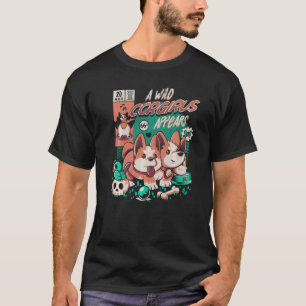Een Wilde Corgirus verschijnt een Stomme Dierenmon T-shirt