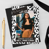 Een wilde, foto Afstuderen aankondiging