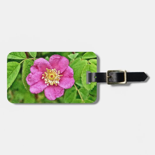 Eén wilde Roos Bagagelabel (Voorkant horizontaal)