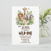 Een wilde verjaardag kaart (Staand voorkant)