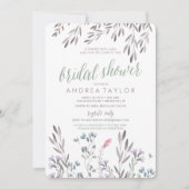 Een Wildflower bruiloft bruids douche uitnodiging (Voorkant)