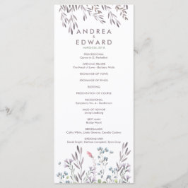 Een Wildflower bruiloft programma