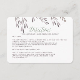 Een Wildflower bruiloft routebeschrijving Behuizin Informatiekaartje